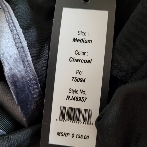 NWT Romeo & Juliet Couture Gray Purple Velvet Cold Shoulder Open Back Tie Top - Picture 6 of 7